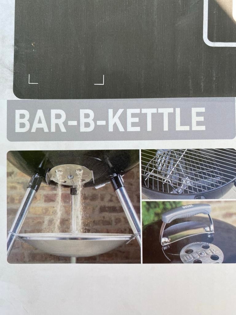 Weber BBQ Bar-B-Kettle Houtskoolbarbecue 47 cm Zwart, Ophalen, Nieuw