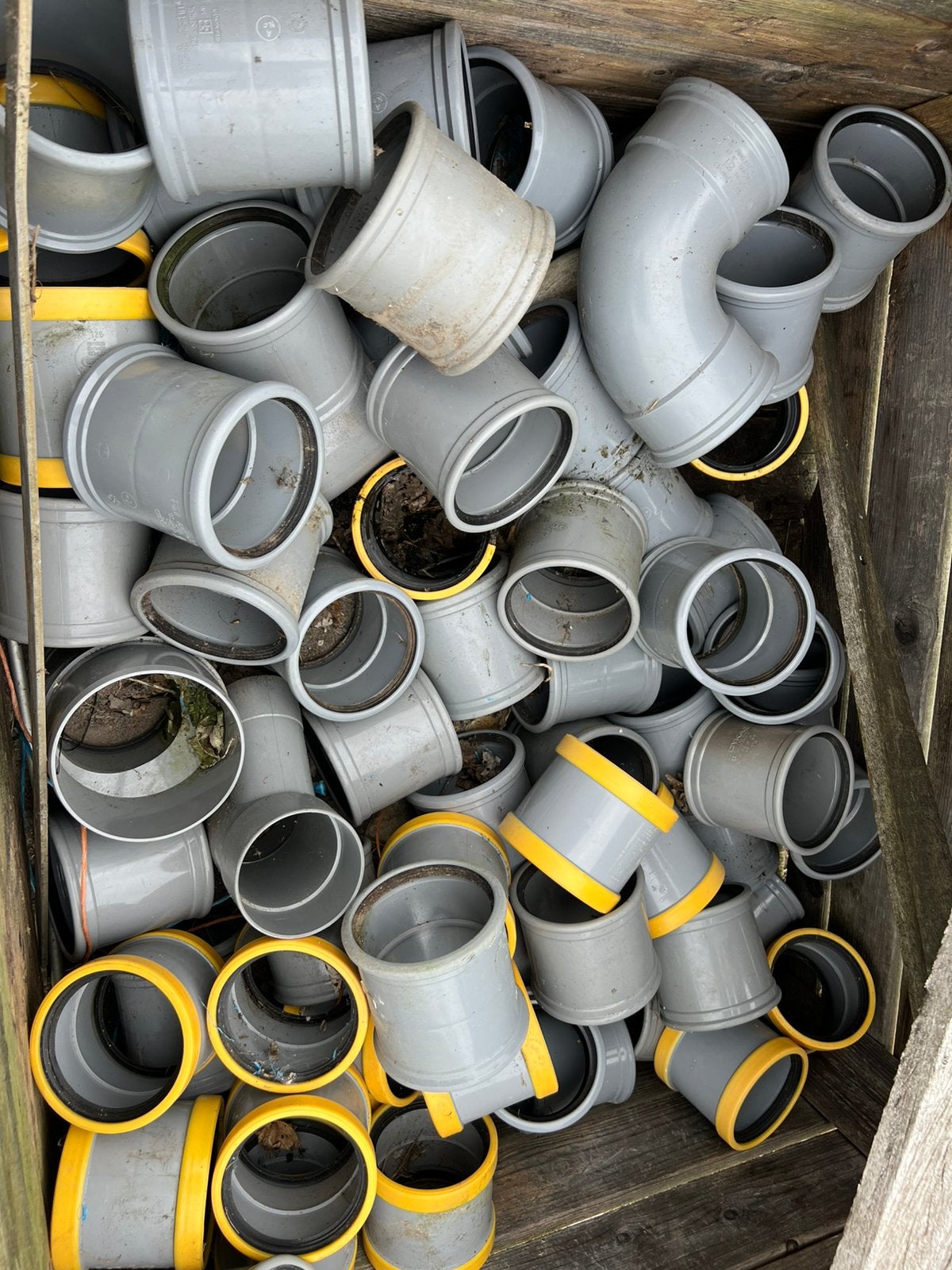 Pvc moffen 125, Ophalen, Bochten, Pvc, Nieuw