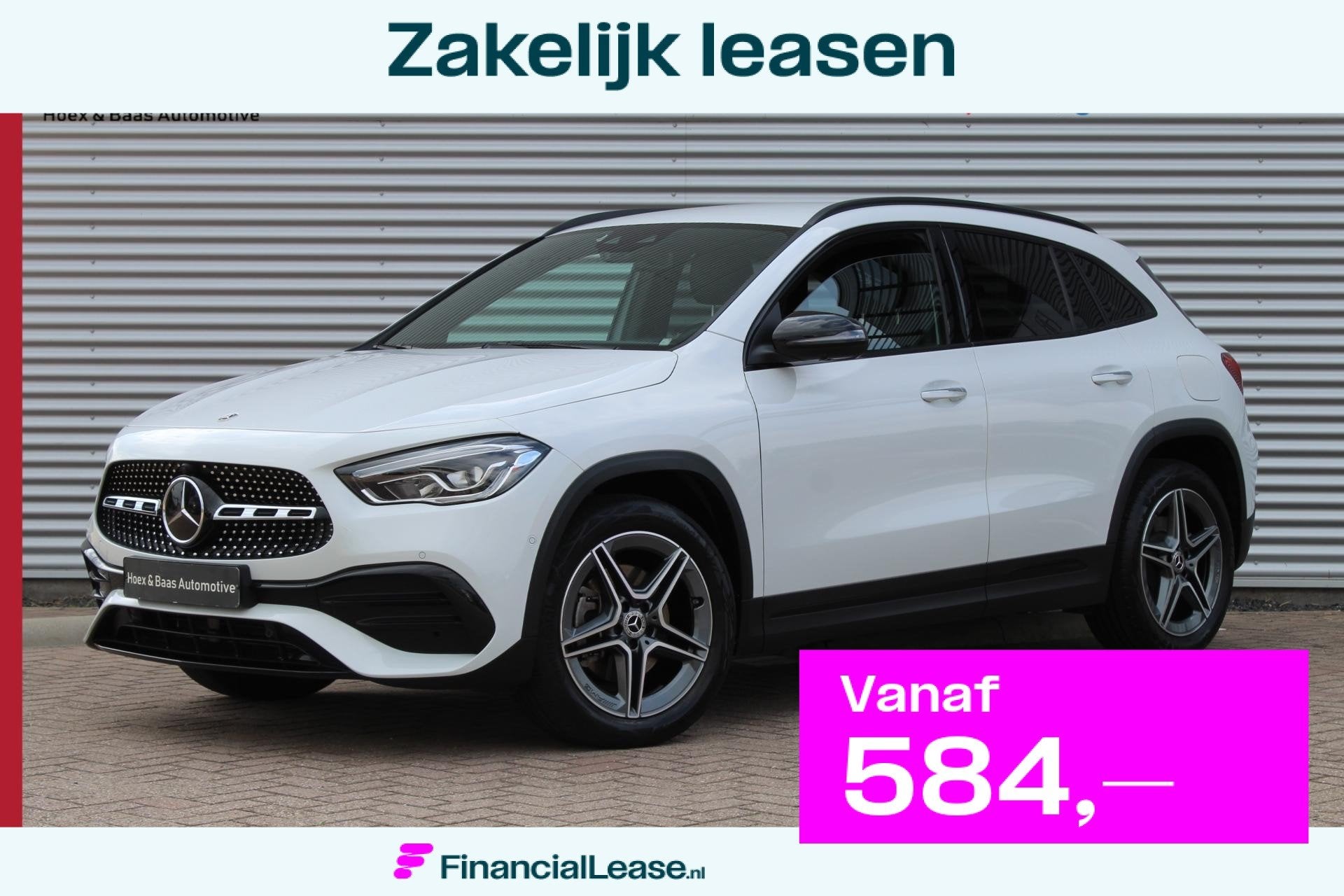 Mercedes GLA-klasse 250 e AMG Line/360 camera/Distronic, 77 km/l, Wit, 218 pk, Bedrijf