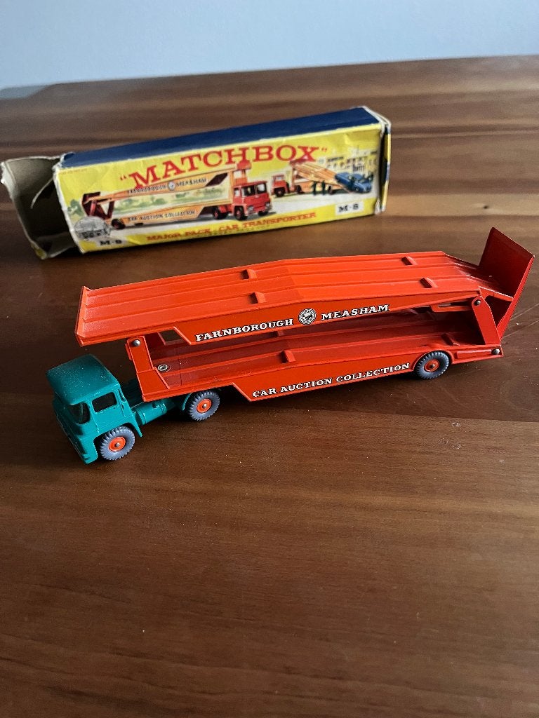 Matchbox Car Transporter a Lesney product nr. 8 uit 1965., Ophalen of Verzenden