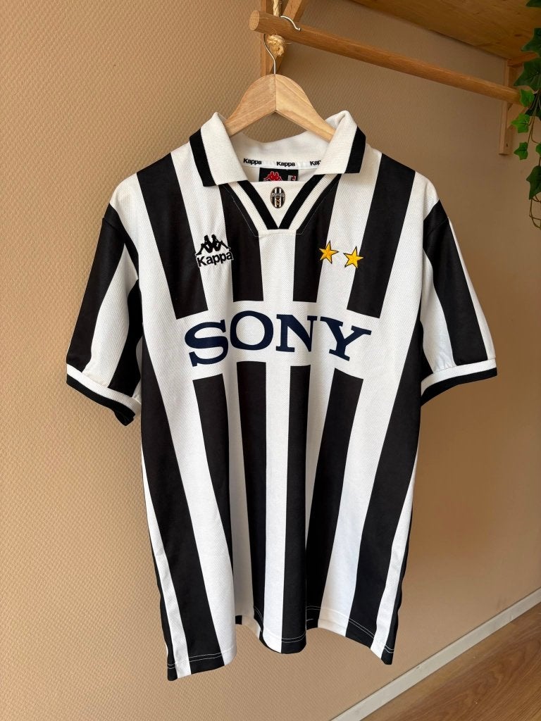 Juventus 1994/95 Home Shirt Sony Origineel Vintage Maat L, Maat L, Ophalen of Verzenden, Zo goed als nieuw, Shirt
