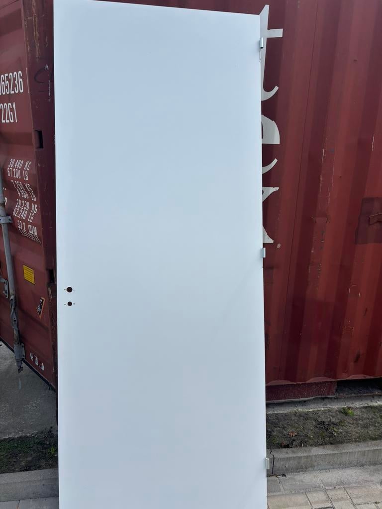 Te koop vlakke witte stompe binnendeur 40 mm, Doe-het-zelf en Verbouw, Deuren en Horren, Ophalen, Zo goed als nieuw, Binnendeur