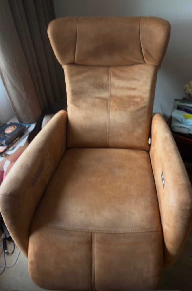 Sta-op-stoel (fauteuil)  prominent luxe uitvoering, Ophalen, Overige materialen, Gebruikt, Bruin