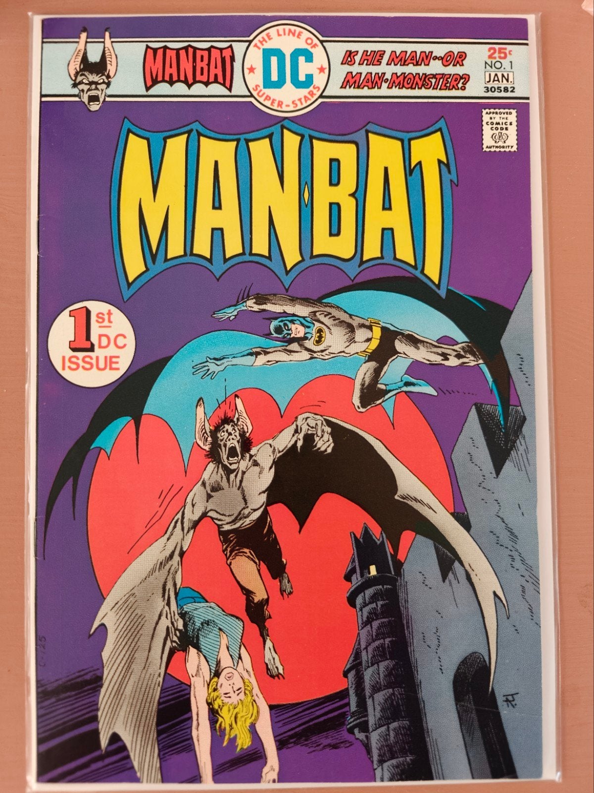 Man-Bat #1 (1975), Eén comic, Amerika, Ophalen of Verzenden, Zo goed als nieuw