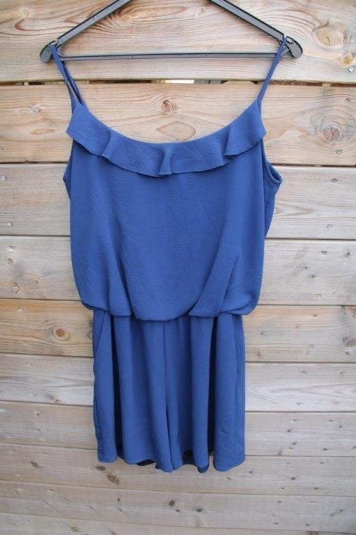 Jumpsuit kort donkerblauw Batida mt 3 (M) Vaste prijs, Maat 38/40 (M), Blauw, Ophalen of Verzenden, Zo goed als nieuw