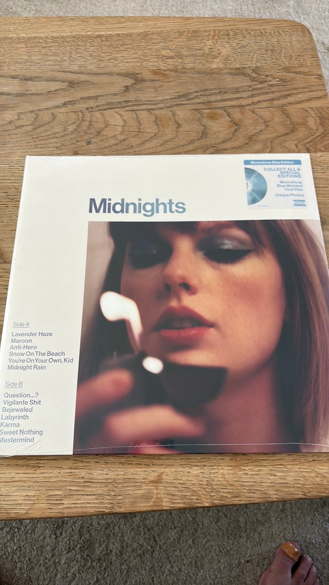 Taylor Swift - Midnights - moonstone blue, Ophalen of Verzenden, Nieuw in verpakking, 12 inch