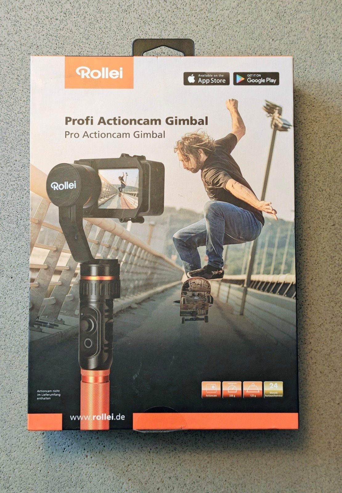 Rollei Profi Actioncam Gimbal - Zo goed als nieuw, Audio, Tv en Foto, Actiecamera's, Verzenden, Nieuw, Rollei