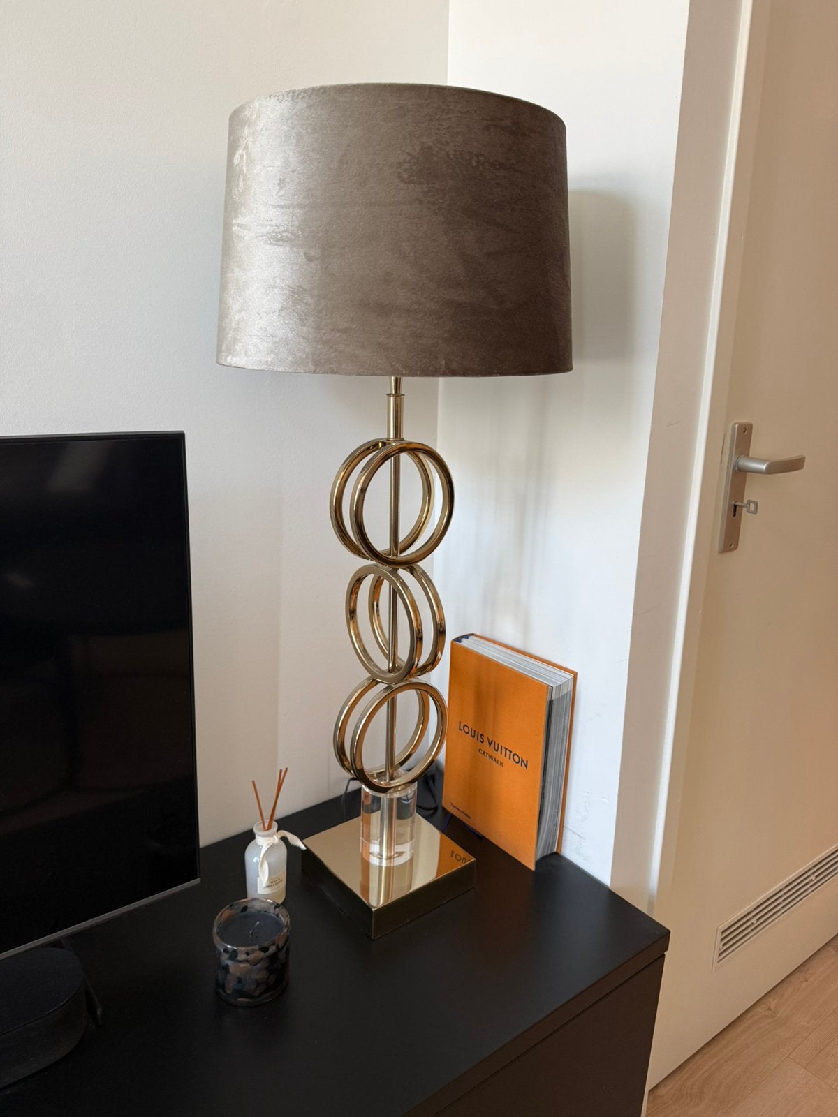 Richmond Interiors tafellamp goud, Goud, Ophalen, Gebruikt