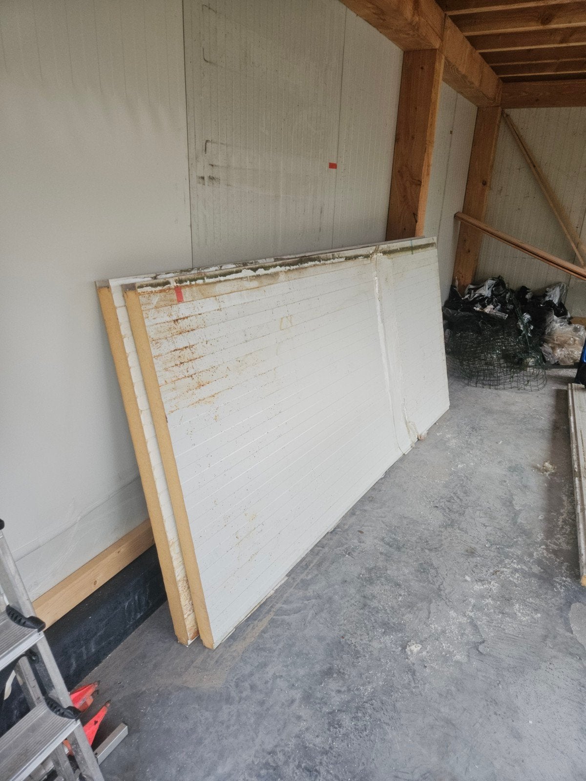 Sandwichpanelen - 2x 250x117cm, 1x 250x55cm, Ophalen