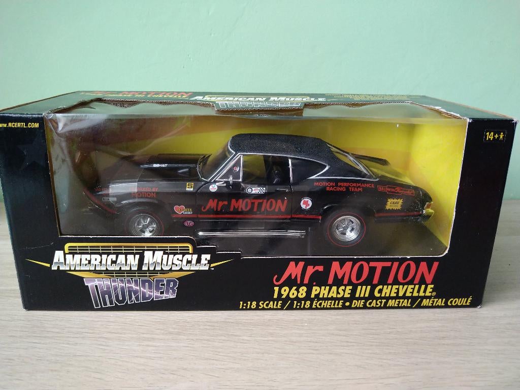 1968 Chevrolet Chevelle Mr. Motion Phase III 1:18 ErtL, Hobby en Vrije tijd, Modelauto's | 1:18, Ophalen of Verzenden, Nieuw, Auto