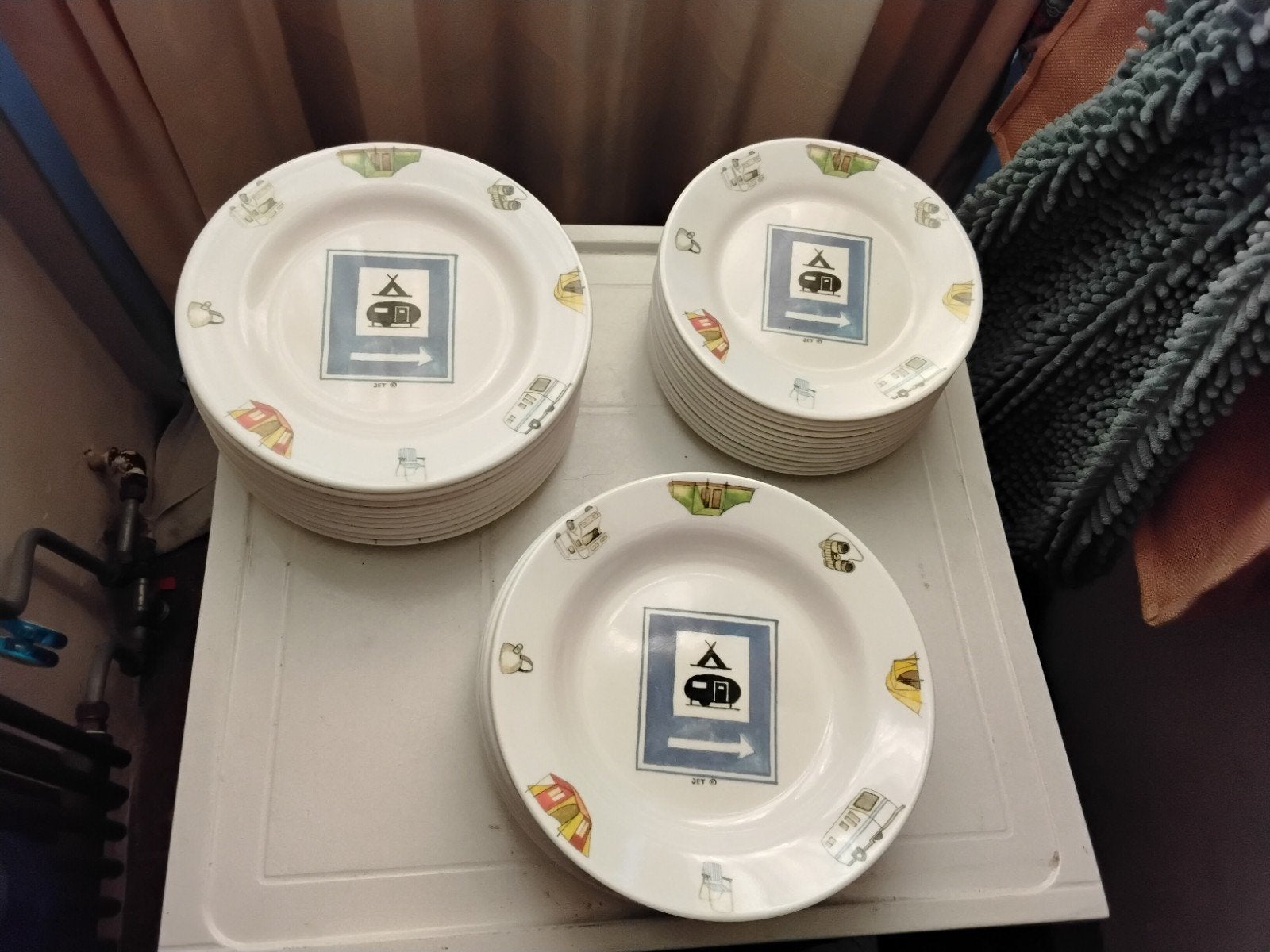 camping servies, Ophalen of Verzenden, Zo goed als nieuw