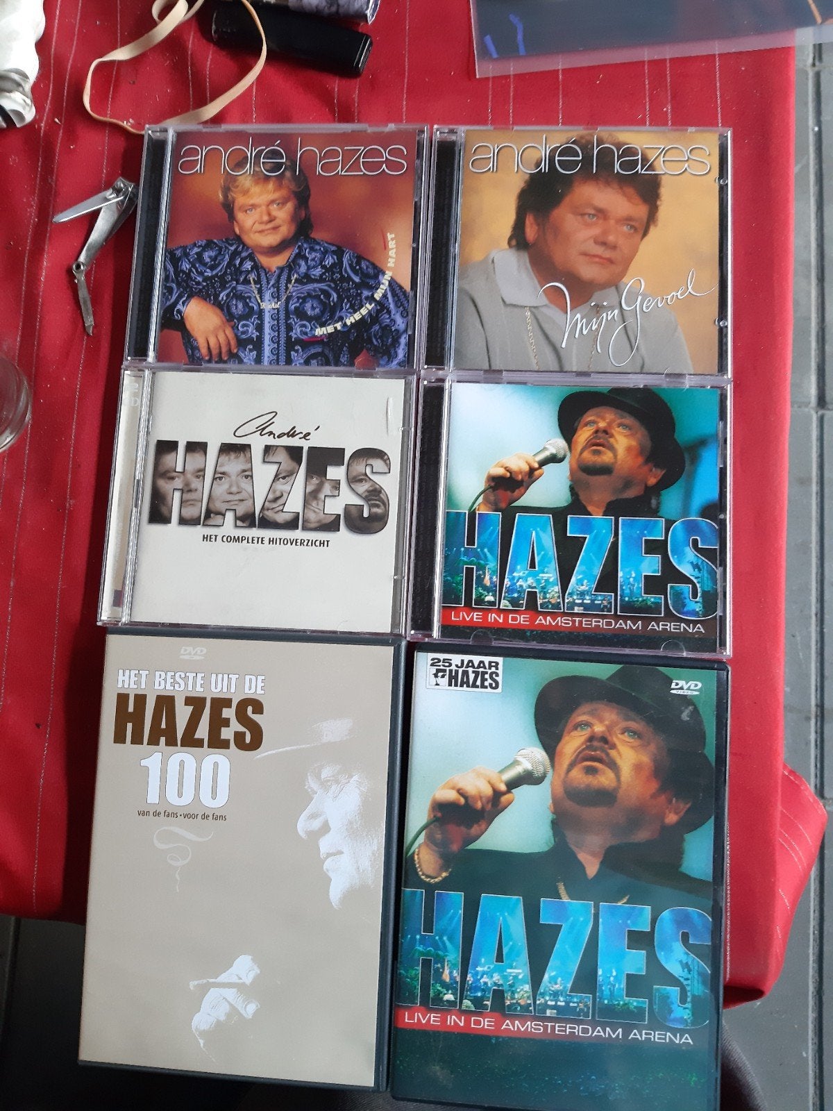André Hazes CD & DVD Collectie - 6 stuks, Cd's en Dvd's, Ophalen, Gebruikt, Levenslied of Smartlap