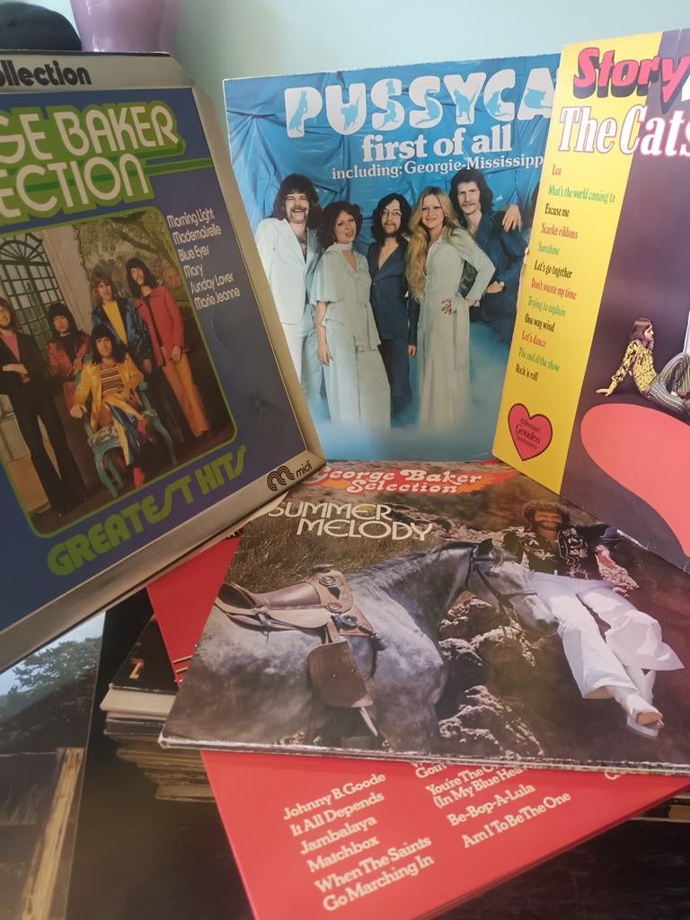 Vinyl 4X Hollands glorie...Cats, Pussycat en George Baker, Cd's en Dvd's, Vinyl | Nederlandstalig, Ophalen of Verzenden, Gebruikt