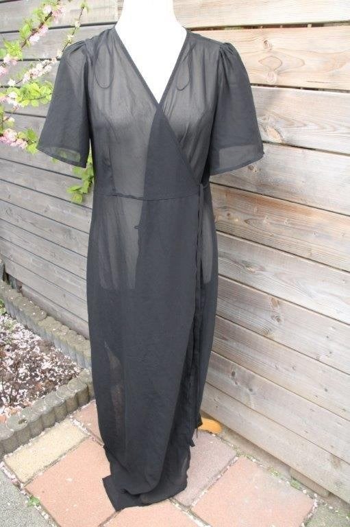 Wikkelvest/ jurk zwart Simple Yours mt 42 transp Vaste prijs, Kleding | Dames, Zwart, Maat 42/44 (L), Ophalen of Verzenden, Zo goed als nieuw