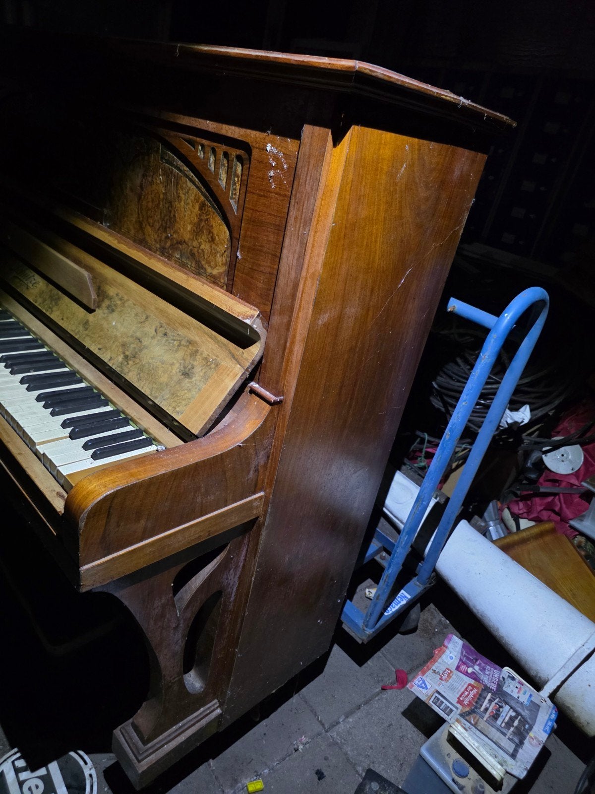 Schütze piano - Klassieke piano met karakter, Ophalen, Gebruikt, Bruin, Piano