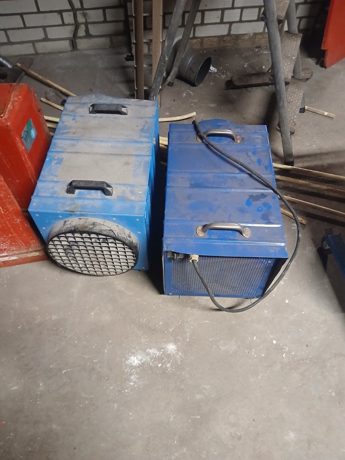 2 hetelucht kachels 380 v heteluchtkanon kachel, Ophalen of Verzenden