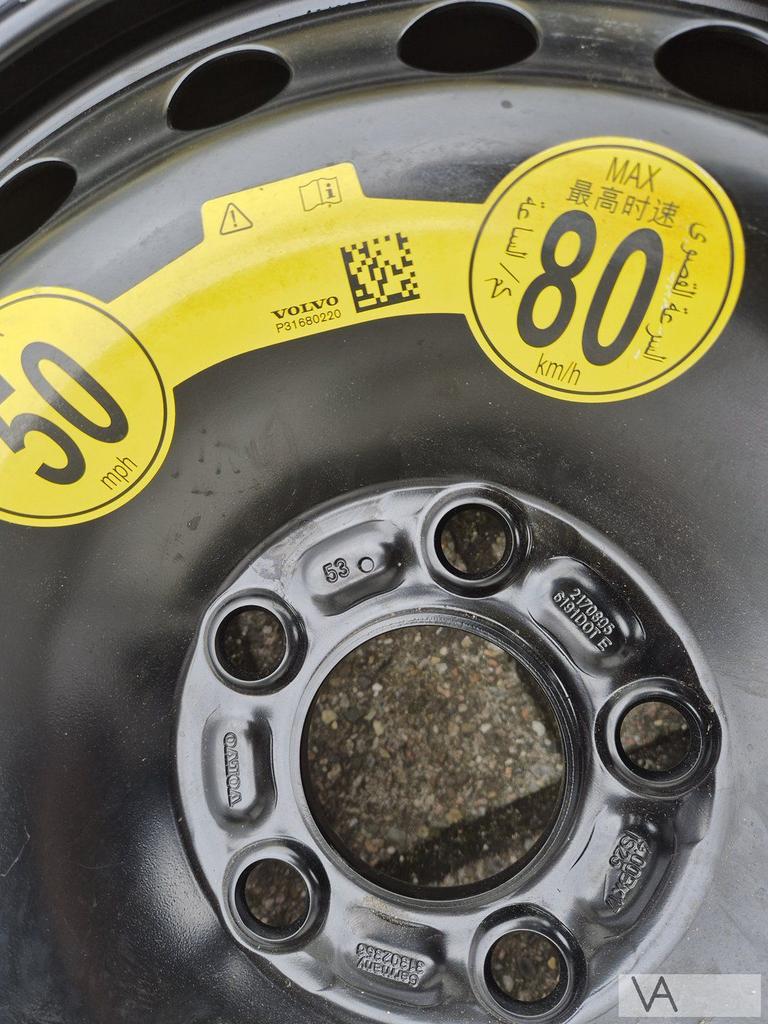 Volvo V60 V70 V90 S80 S90 thuiskomer 17 inch, Gebruikt, -, -, Banden en Velgen