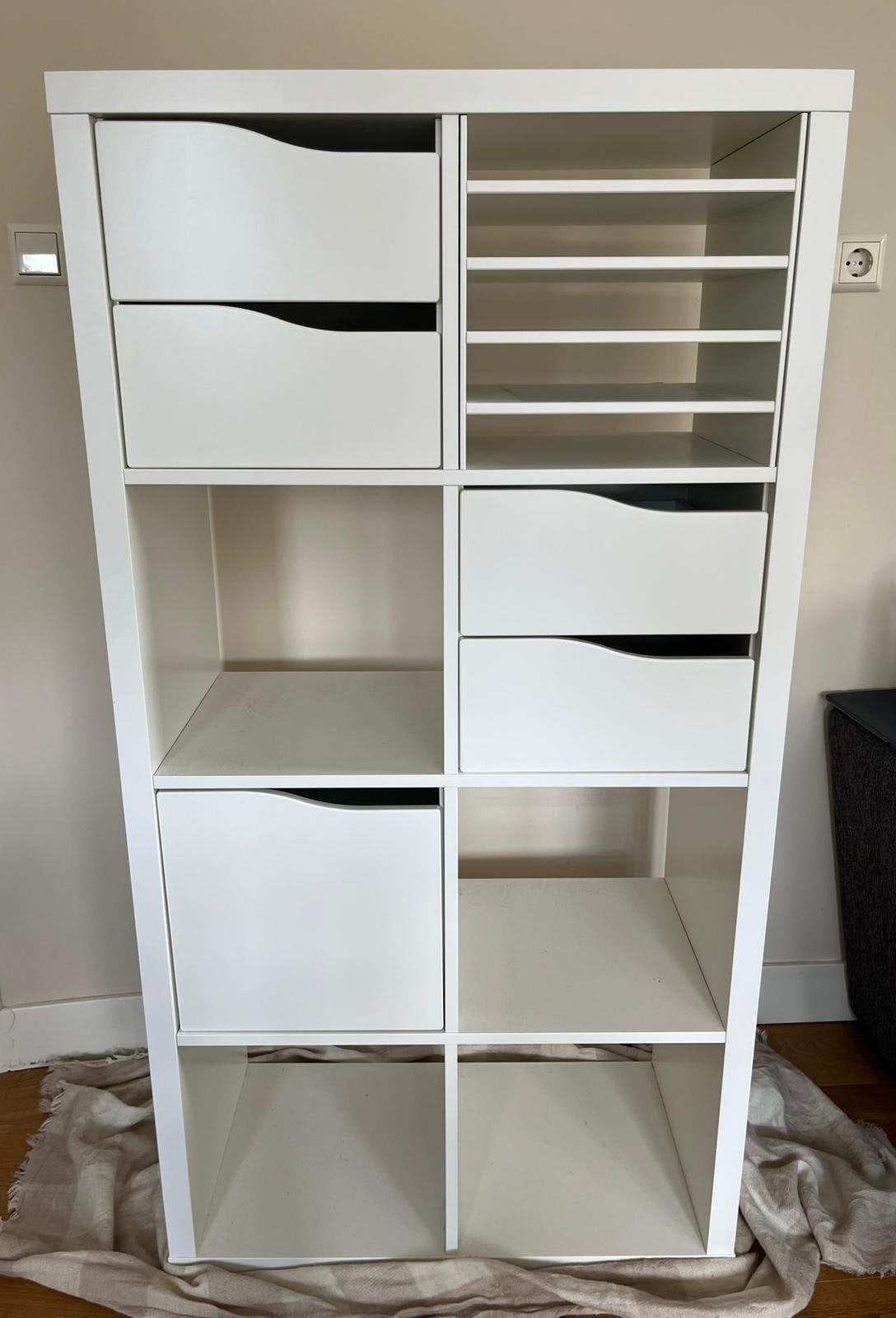 KALLAX Kast met Accessoires, Ophalen, Zo goed als nieuw, 25 tot 50 cm, 50 tot 100 cm