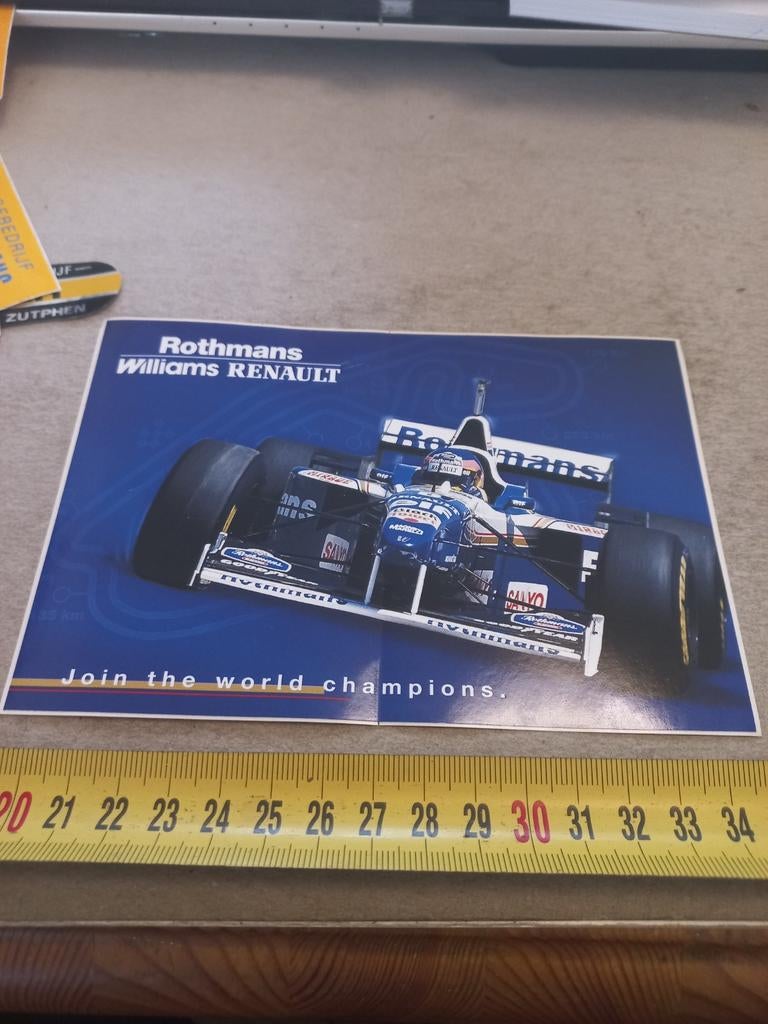 Rothmans Williams renault 2, Verzamelen, Ophalen of Verzenden, Zo goed als nieuw