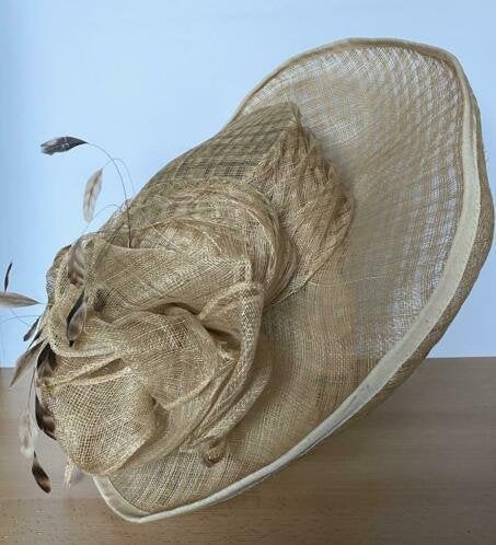 Victoria Ann/exclusive Millinery hoed maat 57, Ophalen of Verzenden, Zo goed als nieuw, 56 of 57 cm (M, 7 of 7⅛ inch), Hoed