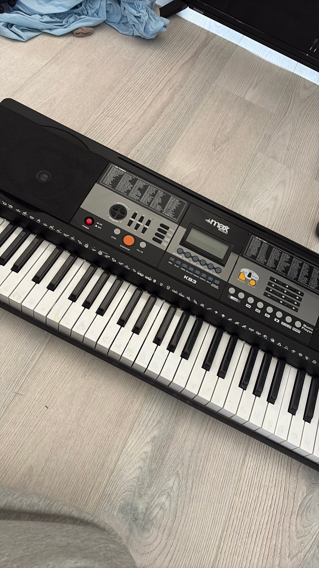 KB3 Electronic keyboard 61-key touch function van Max music, Ophalen, Gebruikt, 61 toetsen, Overige merken