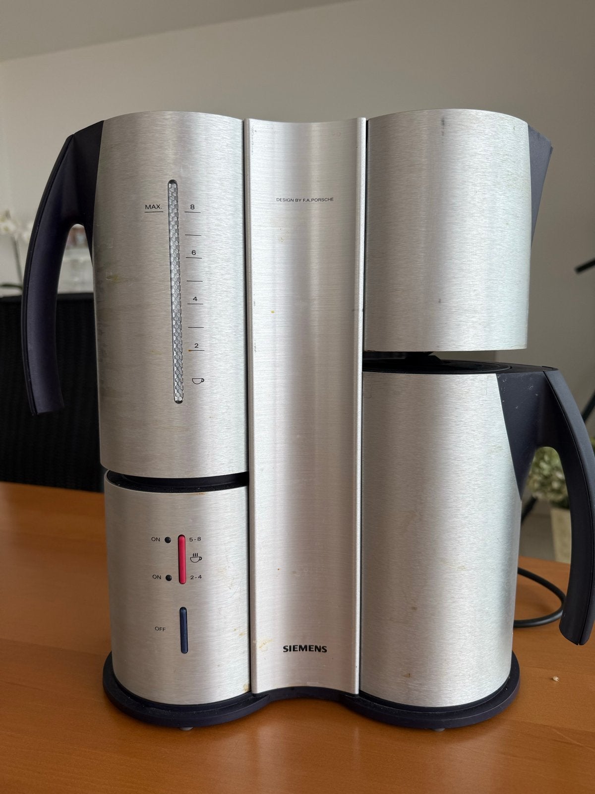 Siemens koffiezetapparaat - Design by F.A. Porsche, Ophalen, Gebruikt, Koffiemachine, Gemalen koffie