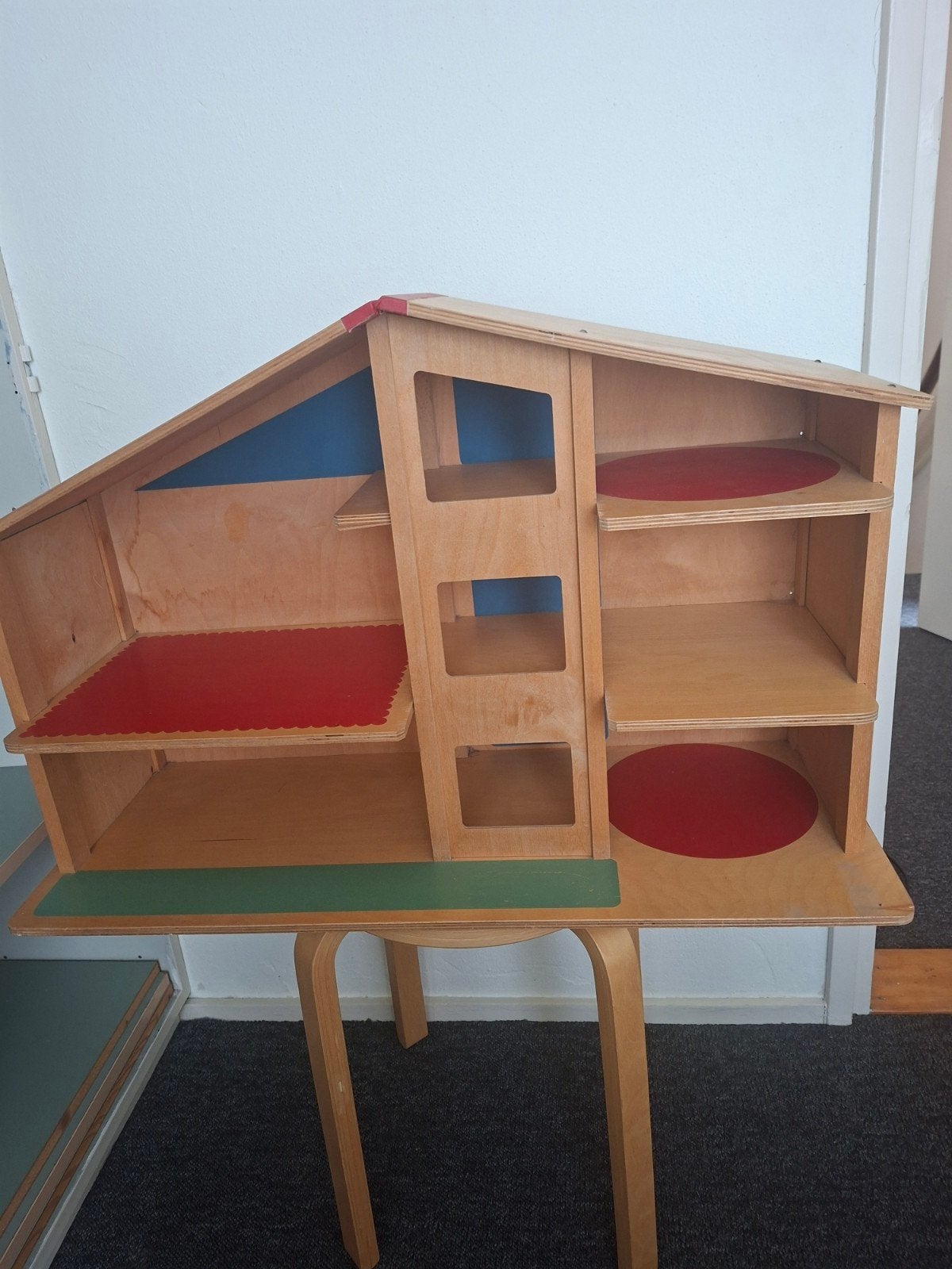 groot houten poppenhuis, Ophalen, Poppenhuis