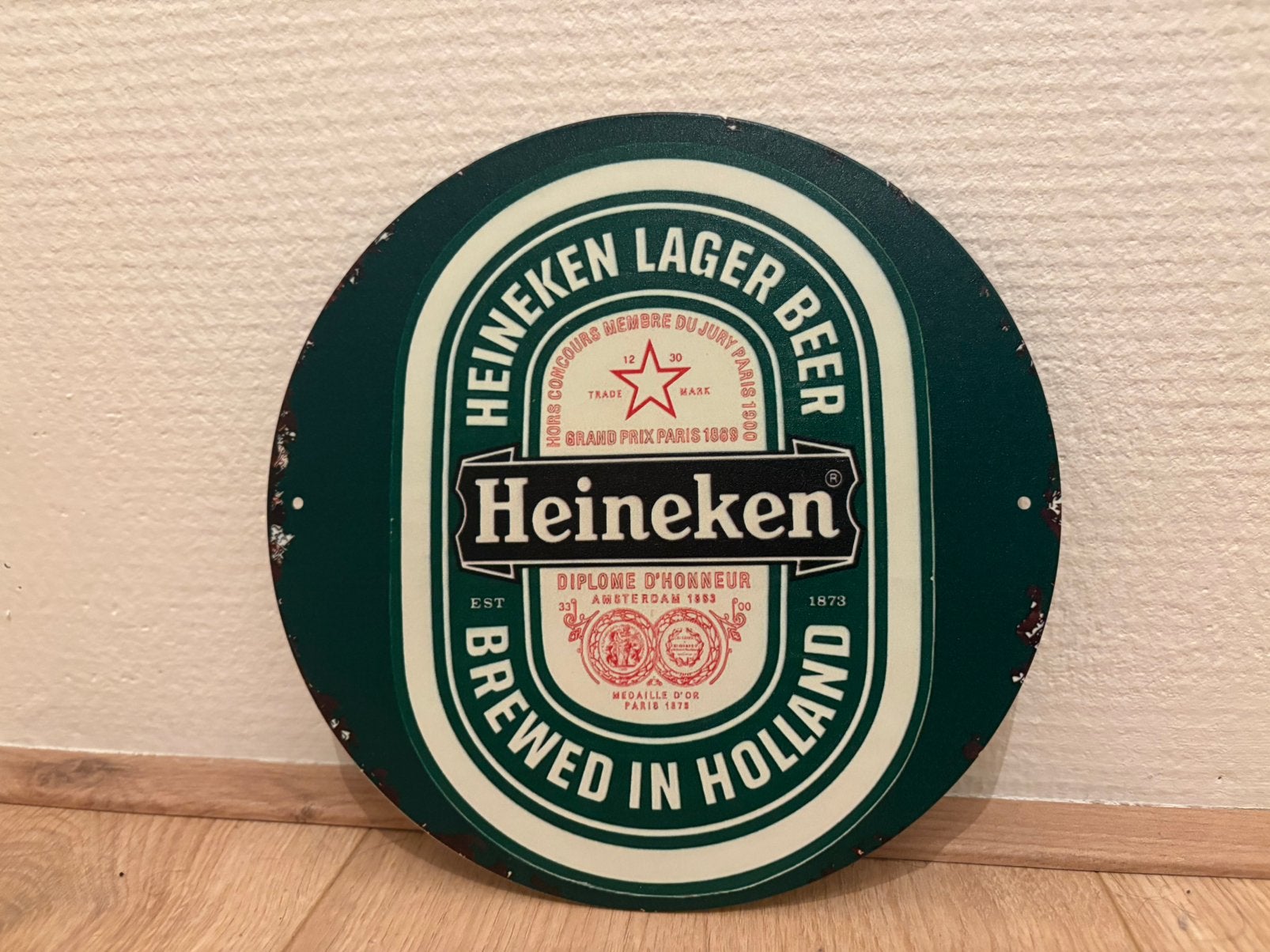 Prachtige vintage borden Hertog Jan & Heineken (20x20), Verzamelen, Merken en Reclamevoorwerpen, Ophalen of Verzenden, Zo goed als nieuw