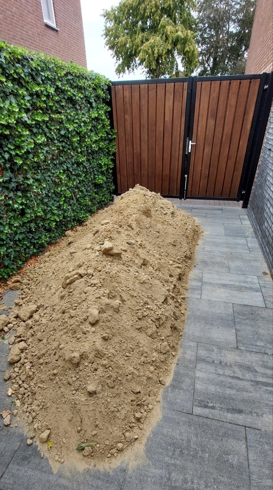 1,75m3 gele zand/ophoog zand/ straat zand, Tuin en Terras, Zand, Ophalen, Gebruikt, Straatzand