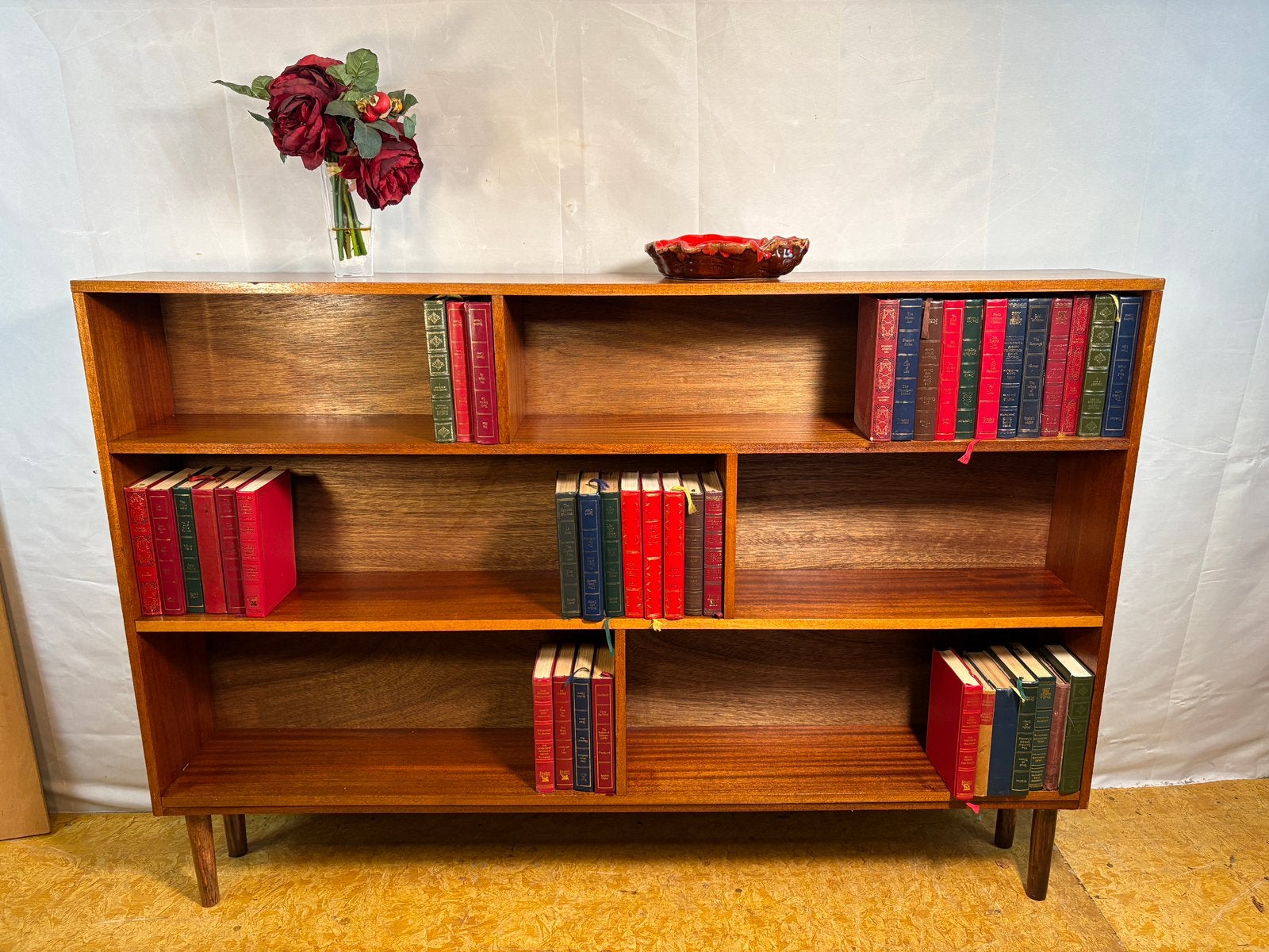 Gratis bezorging!MidCentury Vintage Retro TeakBoekenkast1960, Met plank(en), Gebruikt, Mid century rero vintage teak boekenkast 1960 deens design