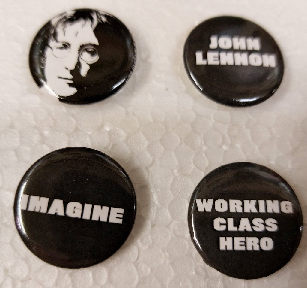 The Beatles PROMO BUTTONS set van 9 McCartney Lennon, Gebruiksvoorwerp, Verzenden, NvT, NvT