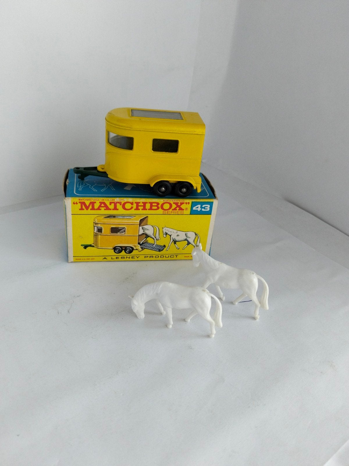 Matchbox nr43 Pony trailer & F doosje.
MIB, Ophalen of Verzenden, Zo goed als nieuw, Bus of Vrachtwagen, Matchbox