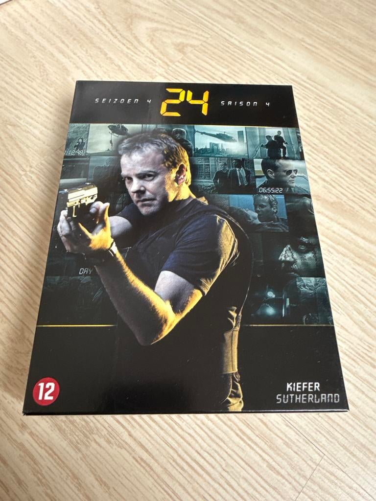 24 Seizoen 4 DVD Boxset - Kiefer Sutherland, Vanaf 12 jaar, Ophalen of Verzenden, Zo goed als nieuw, Actie en Avontuur