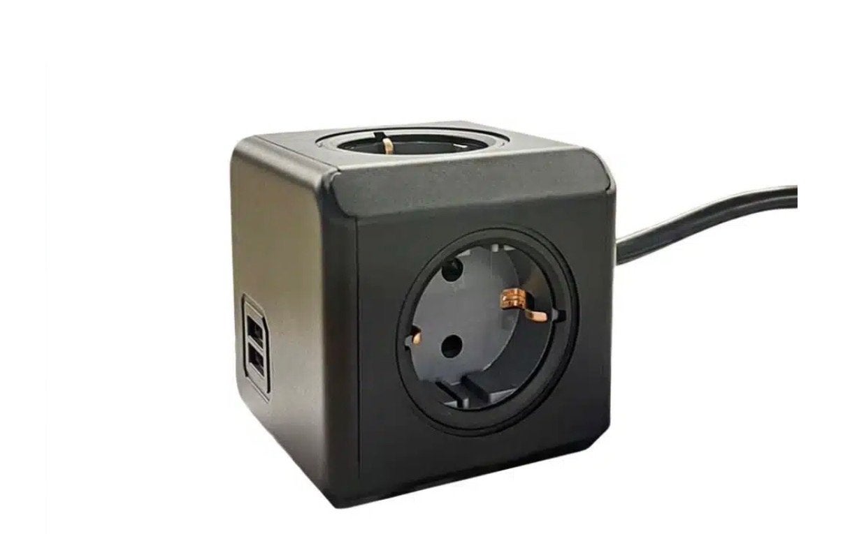 PowerCube dubbel USB stekkerdoos 3m kabel met docking, Huis en Inrichting, Ophalen of Verzenden, Nieuw