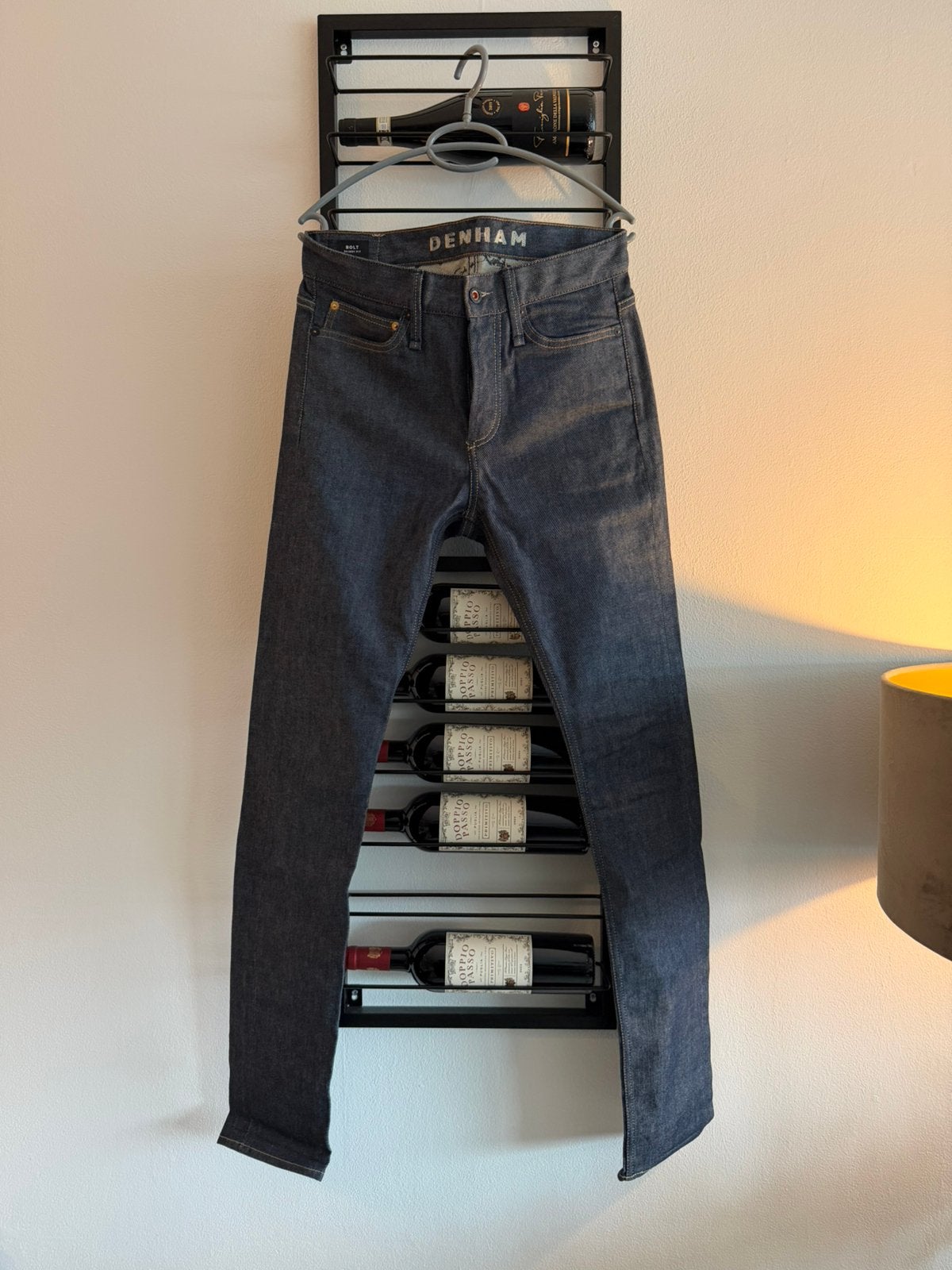 Denham Bolt Skinny Jeans | Raw Dark Indigo | W31/L34, Ophalen of Verzenden, Zo goed als nieuw, Blauw, W32 (confectie 46) of kleiner