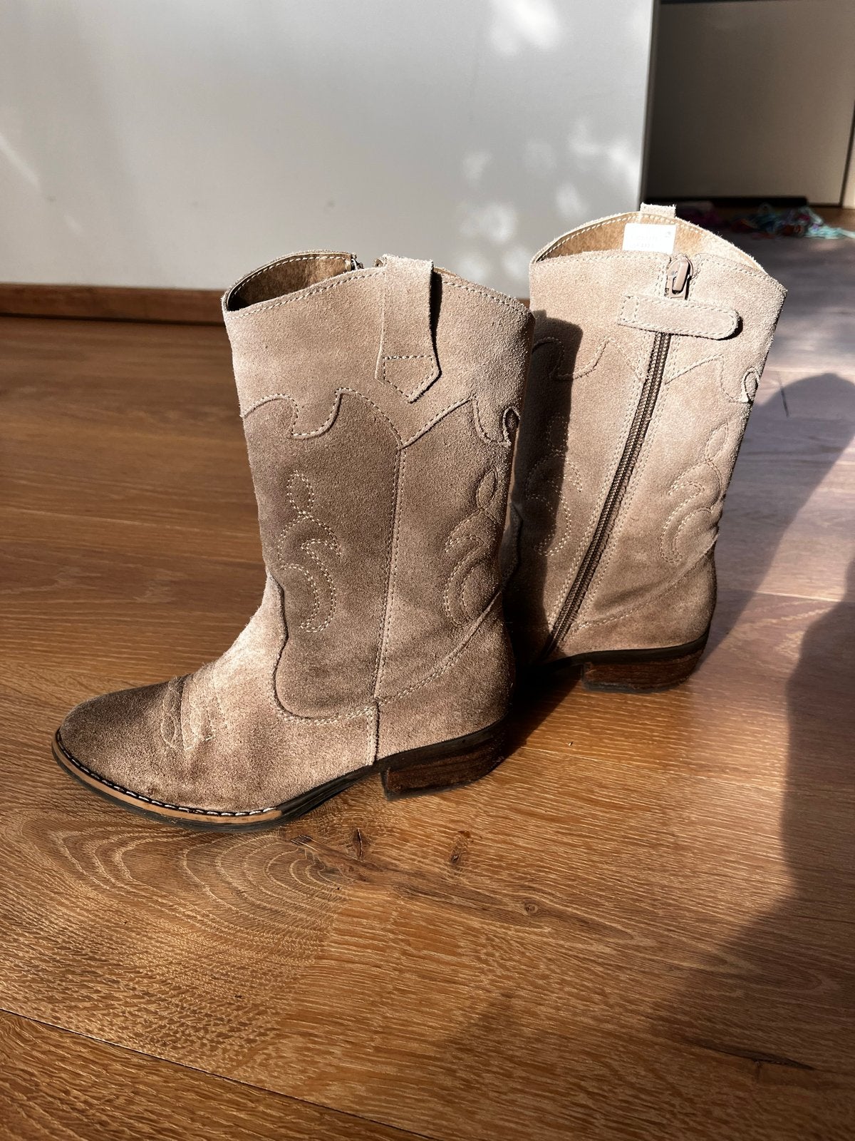 Leren cowboylaarsjes maat 33, Ophalen, Zo goed als nieuw, Meisje, Laarzen
