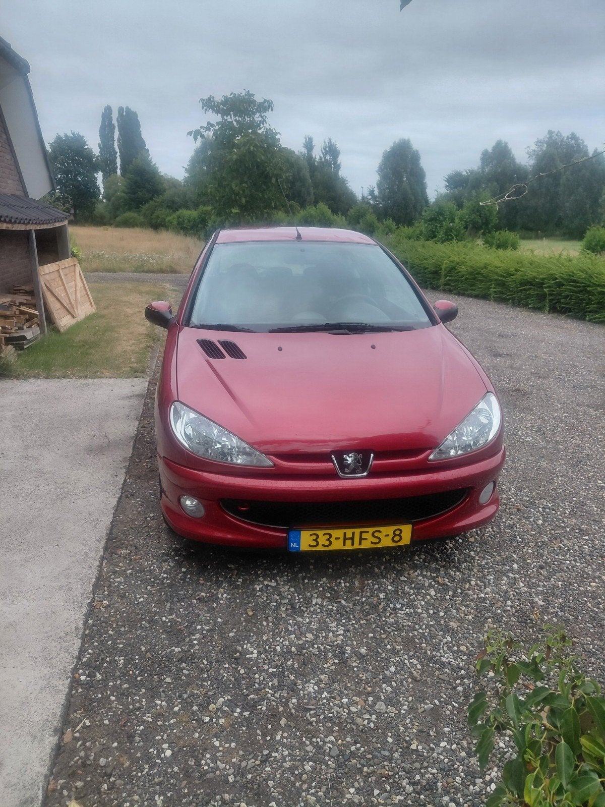 Peugeot 206 1.4  2008 Rood, Auto's, Voorwielaandrijving, 31 €/maand, 4 cilinders, Origineel Nederlands