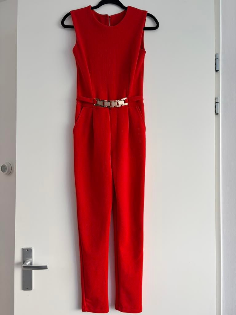 Jumpsuit, Kleding | Dames, Jumpsuits, Ophalen of Verzenden, Zo goed als nieuw, Maat 36 (S), Rood