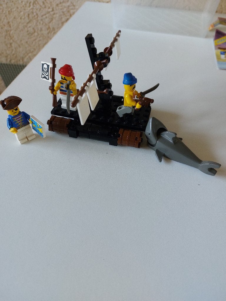 VINTAGE legoset 6257,Castaway's Raft,schipbreukelingen,1989, Kinderen en Baby's, Gebruikt, Lego, Compleet, Complete set