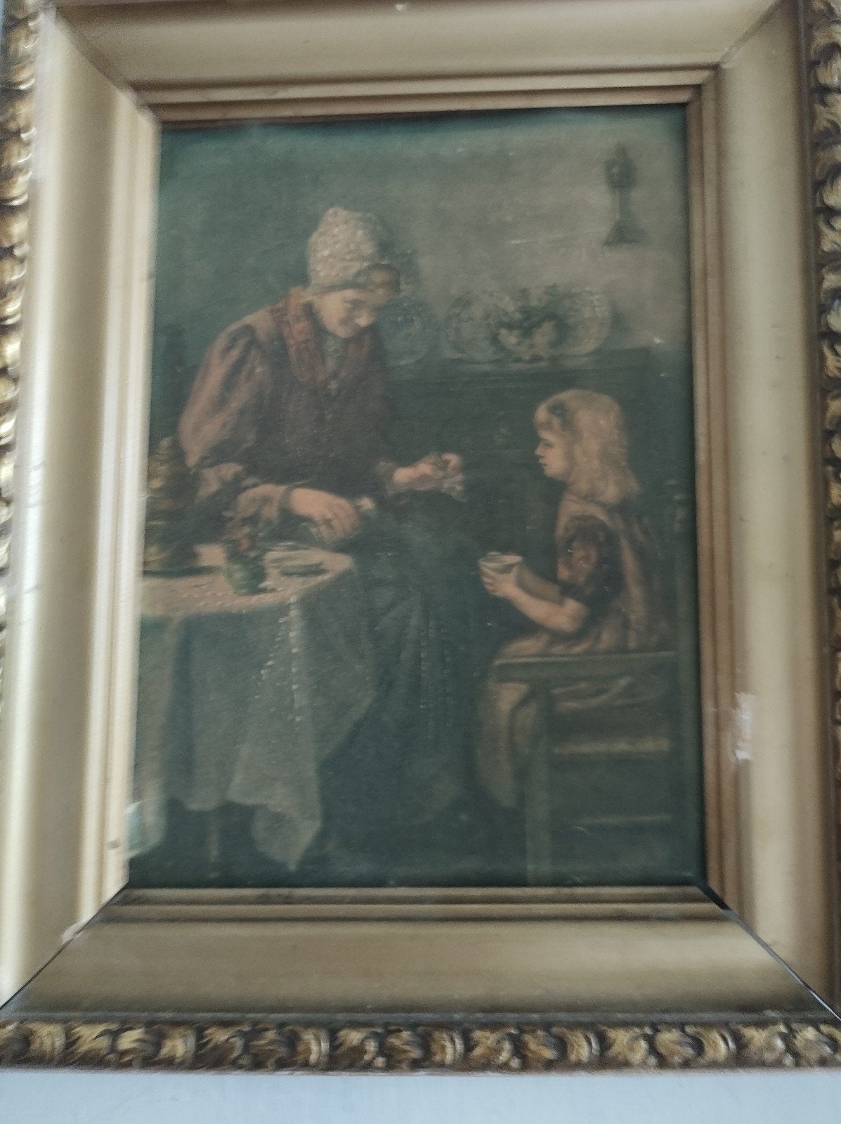 vrouw met kind, Ophalen, Klassiek, Portret of Personen