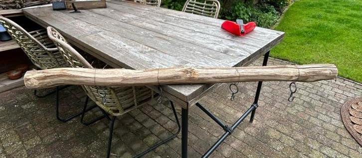 Decoratieve sierbalk met haken, Ophalen, Gebruikt