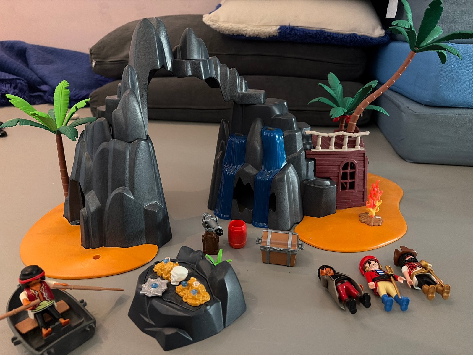 Playmobil Pirateneiland met Schuilhut en Figuren, Ophalen, Pirates, Gebruikt, Gebouw