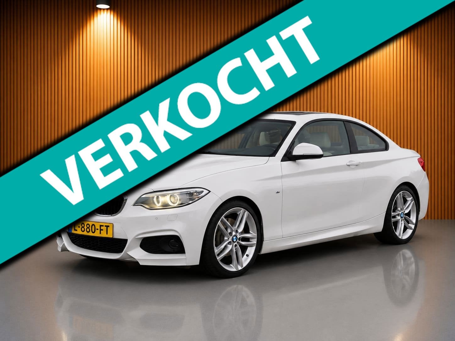 BMW 2-serie Coupé 220i M Sport Parelmoer wit, Nieuwstaat!, Auto's, Automaat, 1345 kg, Achterwielaandrijving, Gebruikt