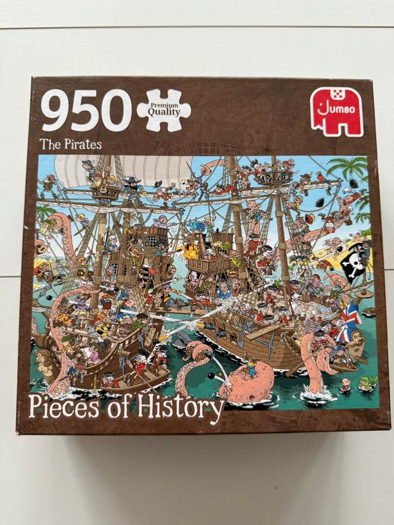 Jumbo puzzel Pieces of History, Hobby en Vrije tijd, Denksport en Puzzels, Ophalen, 500 t/m 1500 stukjes, Zo goed als nieuw, Legpuzzel