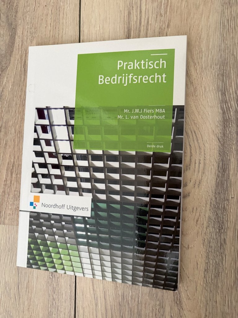 Praktisch Bedrijfsrecht - 3e druk, Boeken, Zo goed als nieuw, Noordhoff Uitgevers, Alpha, HBO