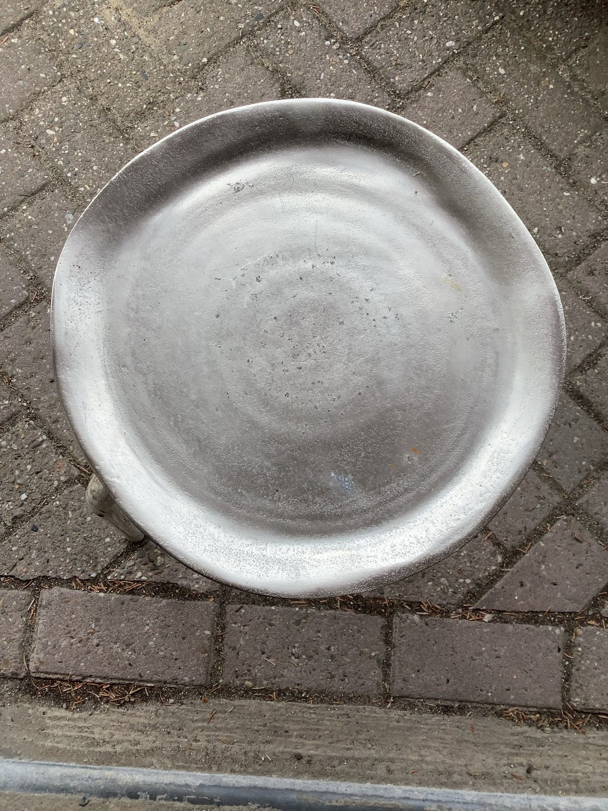 Decoratieve metalen schaal/voederbak, Ophalen of Verzenden