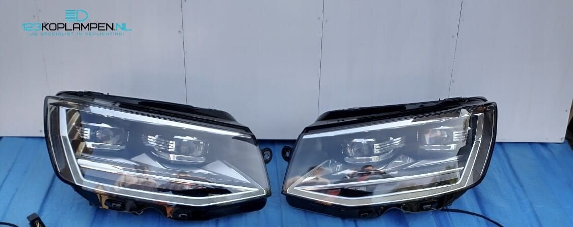 VW Volkswagen T6 7E1 Full Led koplamp + adapter / omvormkabe, Auto-onderdelen, Verlichting, Gebruikt, -, Volkswagen, -