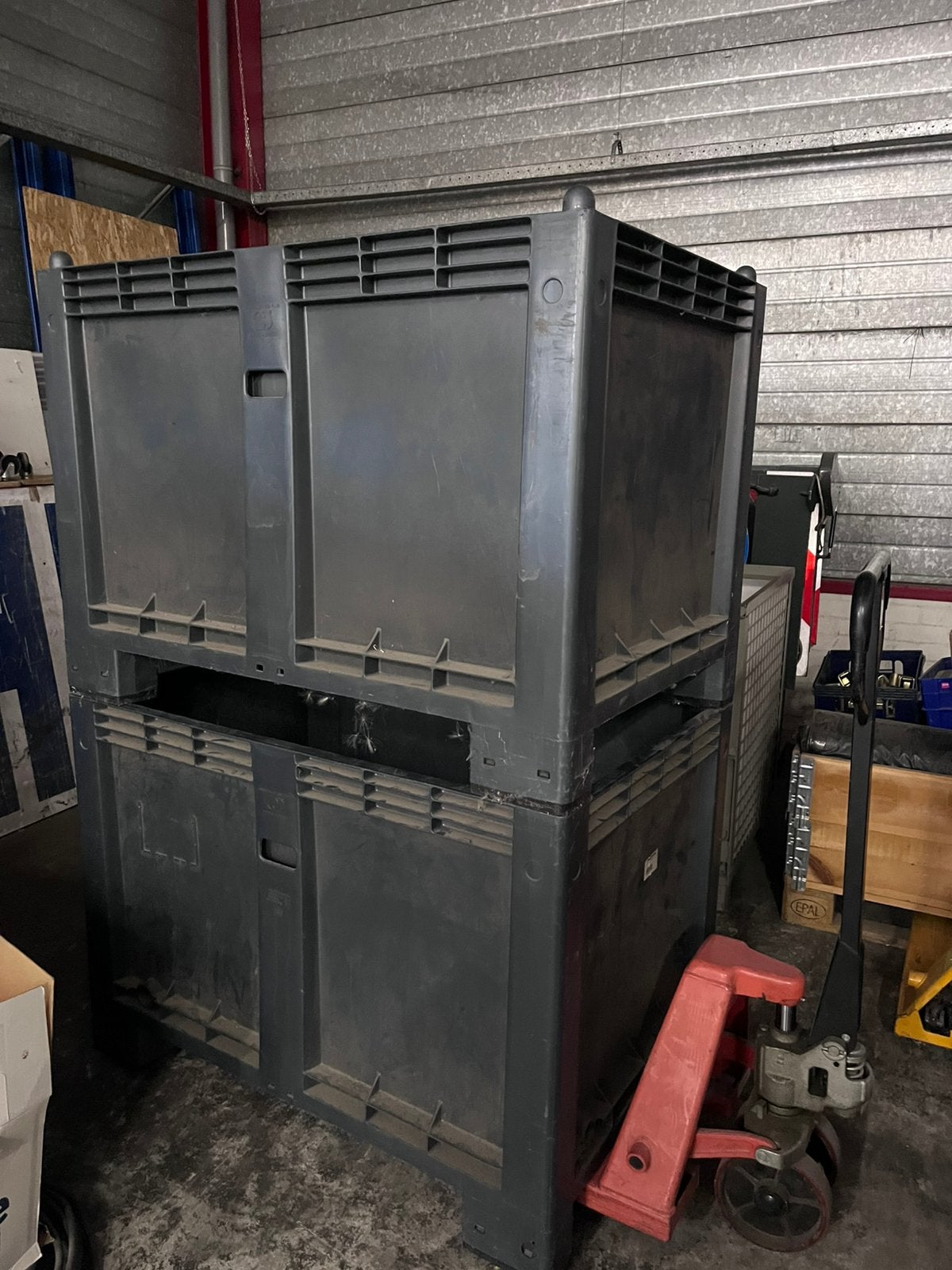 2 x Palletbox 120x80x80 cm - Container, Ophalen, Gebruikt, 100 cm of meer, 60 cm of meer