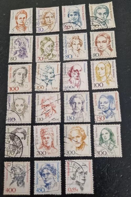 Duitsland 1986 -2002 - Mi 1304 e.a. - Bekende Vrouwen, Ophalen of Verzenden, BRD, Gestempeld