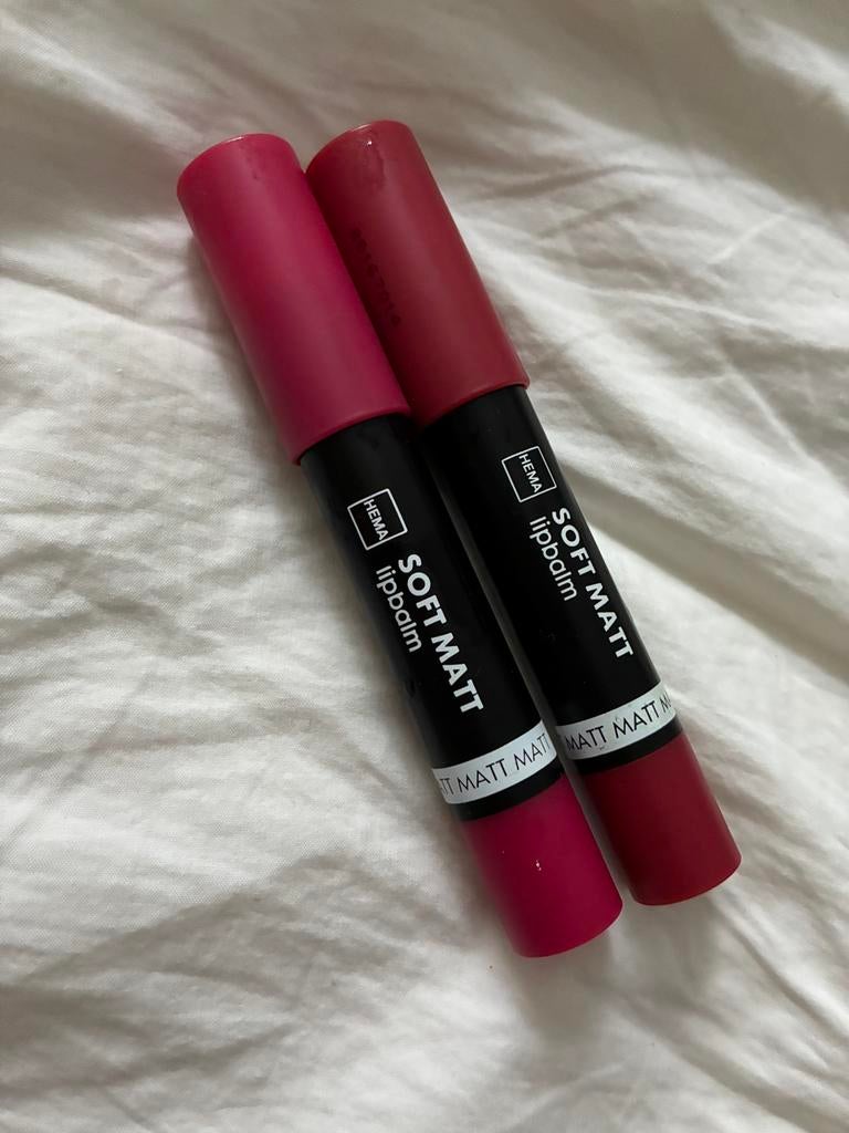 Hema lippenstift soft matt lipbalm, Lippen, Ophalen of Verzenden, Zo goed als nieuw, Make-up